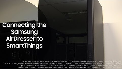 Connecting your AirDresser to SmartThings