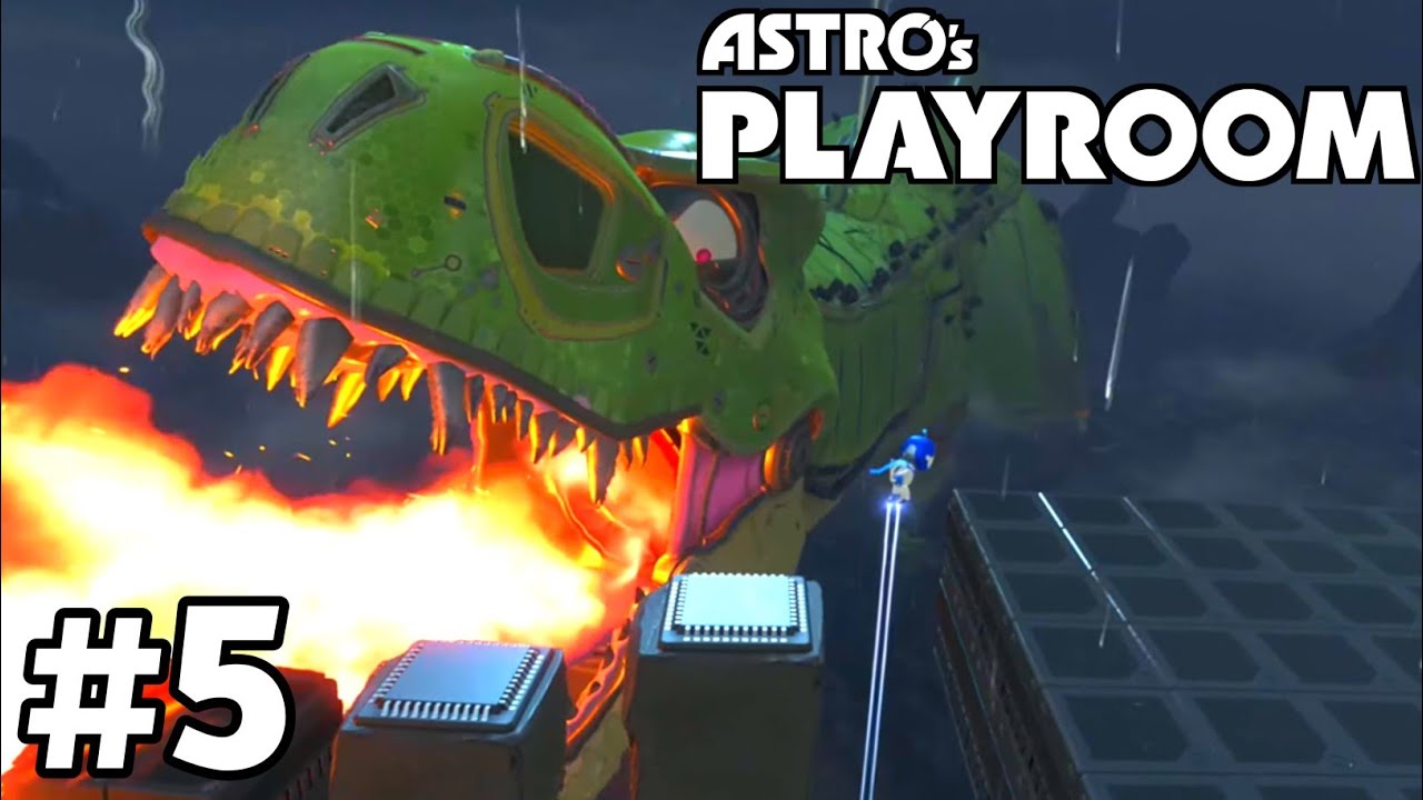 Astro's Playroom #10 O CHEFÃO DINOSSAURO ROBÔ GIGANTE Gameplay Português PS5  