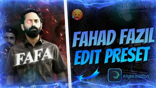Fahad fazil birthday 😻💎 badass edit preset in Alight motion