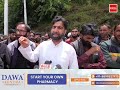 Dozens of local residents hayhama Kupwara district today staged a protest demonstration and 