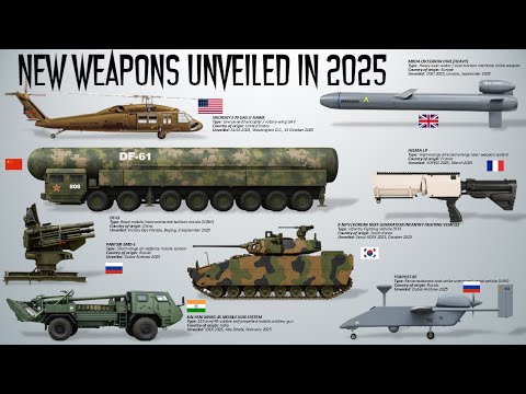 قائمة أنظمة الأسلحة الجديدة الرئيسية التي تم الكشف عنها هذا العام في عام 2025