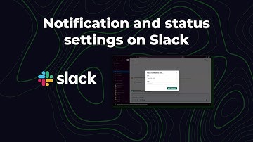 Notification and status settings on Slack