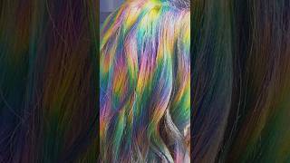 This took 6 hours to do!!! #holohair #prismhair #rainbowhair #jenofalltrades #hairshorts