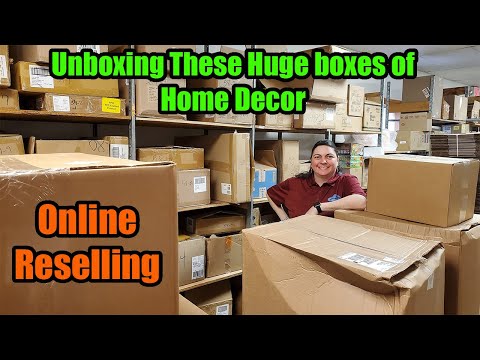 Unboxing these Huge boxes of amazing home décor. What did I get? Online Reselling