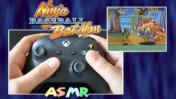 ASMR - Ninja Baseball BatMan (Arcade), Button Clicking, Tingles, Controller sounds