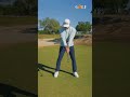 Why do pros rehearse the starting move in their swing before taking their shot?