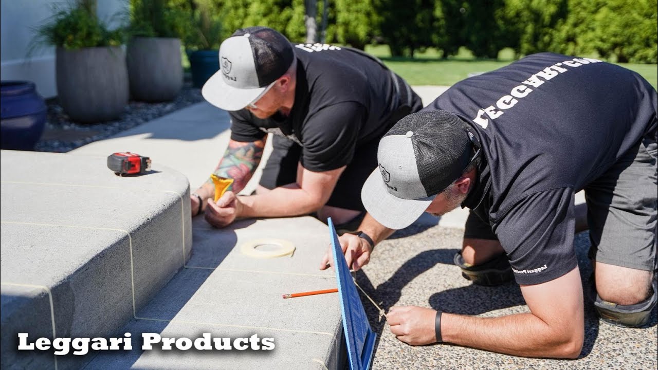 Easiest Faux Hardwood Overlay Process Done In A Back Patio Coated Directly Over Concrete  | Leggari