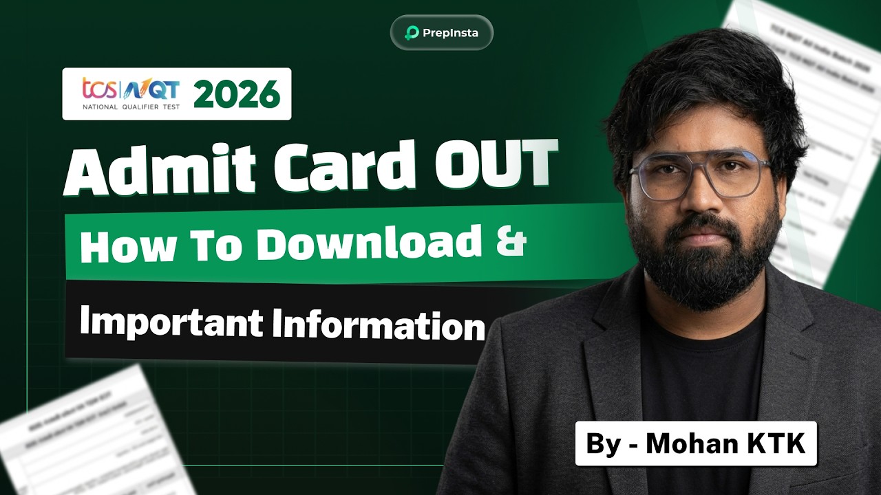 TCS NQT 2026 Admit Card OUT | How to Download Admit Card and Important ...