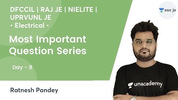 Most Important Question Series | Day-8 | DFCCIL/RAJ JE/NIELITE/UPRVUNL JE | Ratnesh Pandey