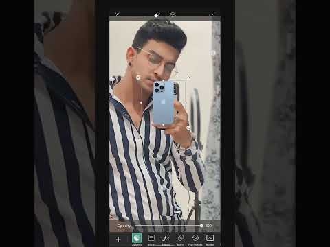 Change any phone to iphone in PicsArt app || mirror click iphone 13 pro photo editing