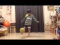 子供の室内サッカー練習