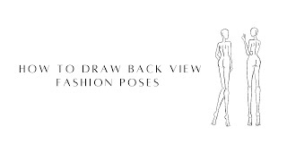 How to draw back view fashion figure | Fashion illustration | female figure