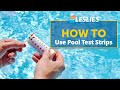 How to Use Pool Test Strips | Leslie