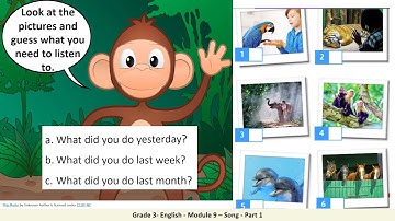 Grade 3  English  Module 9    Song   Part 1
