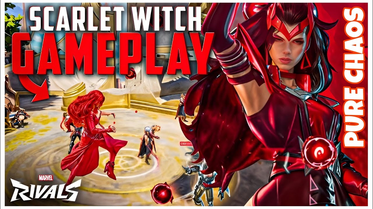 SCARLET WITCH IS AN ABSOLUTE MENACE IN MARVEL RIVALS! ⚡🔥 #marvelrivals