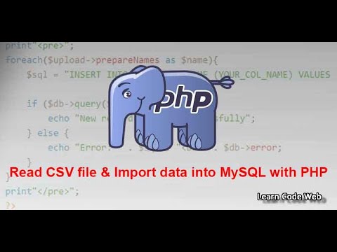 Read CSV file & Import data into MySQL with PHP in Urdu / Hindi - Learncodeweb