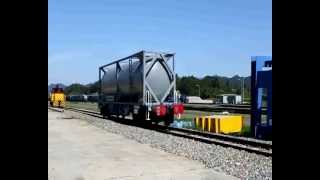 ISO tank container impact test