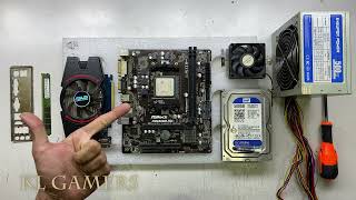 AMD A4-6300 APU with Radeon HD Graphics ASRock FM2A68M HD+ GT730 MASTERBOX Q300L PC Build