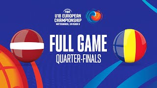 Latvia v Romania | Full Basketball Game | FIBA U18 European Championship 2023