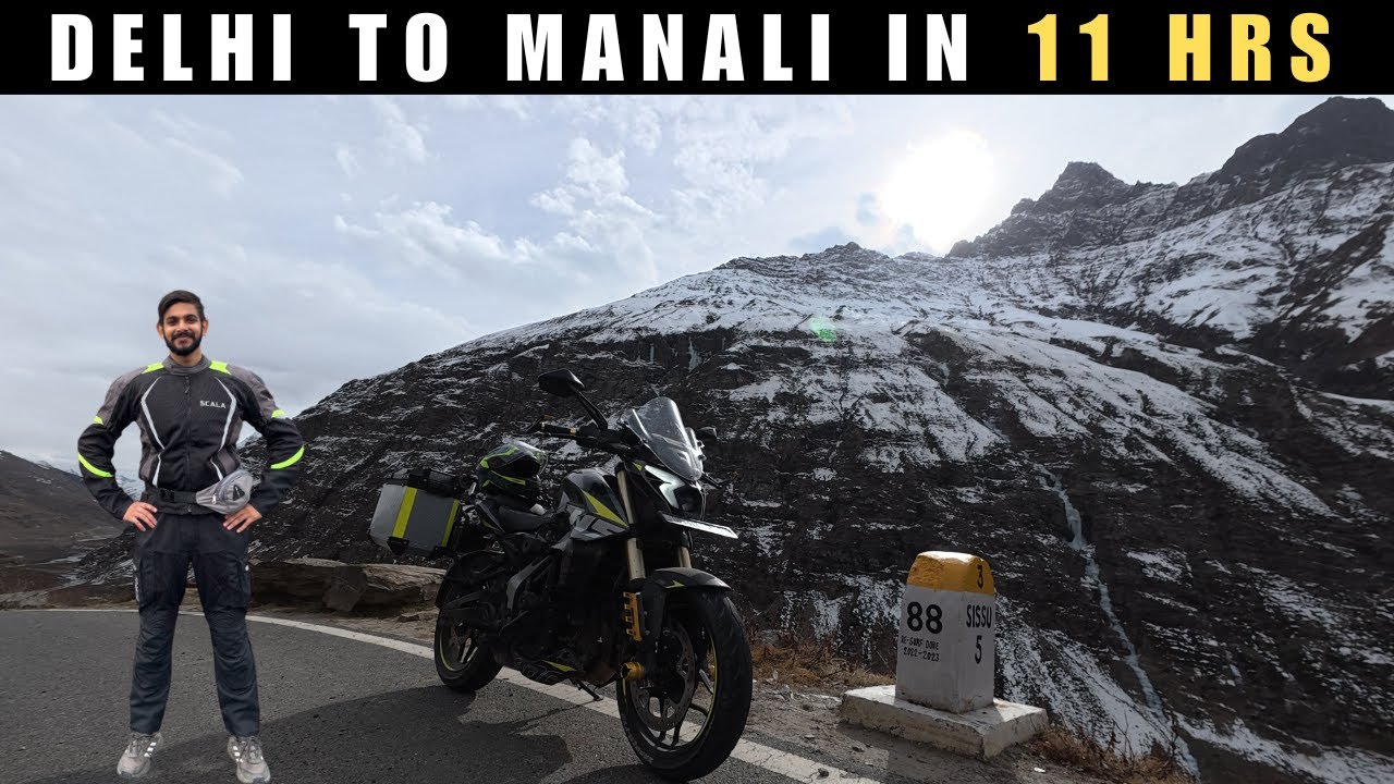DELHI TO MANALI IN EXTREME WINTER | FIRST SNOW RIDE OF SEASON | EP-01 DELHI-MANALI | PULSAR NS400 Z