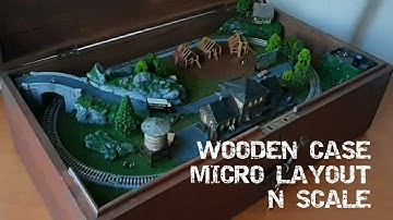 Wooden case n scale micro layout