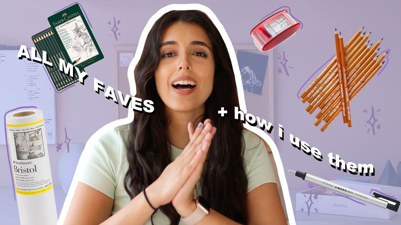 My Favorite Art Supplies for Realism 2021 best graphite and charcoal