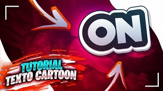 Tutorial: Como Fazer Texto Cartoon Pelo Android, Para Banner, logo, thumb | (Ps Touch/Pixel Lab)