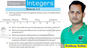 Exercise 1.1 | Chapter 1 Integers Class 7 Maths NCERT RBSE CBSE