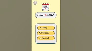 Quick 📅 Challenge #1Your 2025 Birthday is on a Thursday..What Day is it in 2026? -🤔-Math