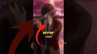 El mayor error de Light Yagami 🫣 #anime