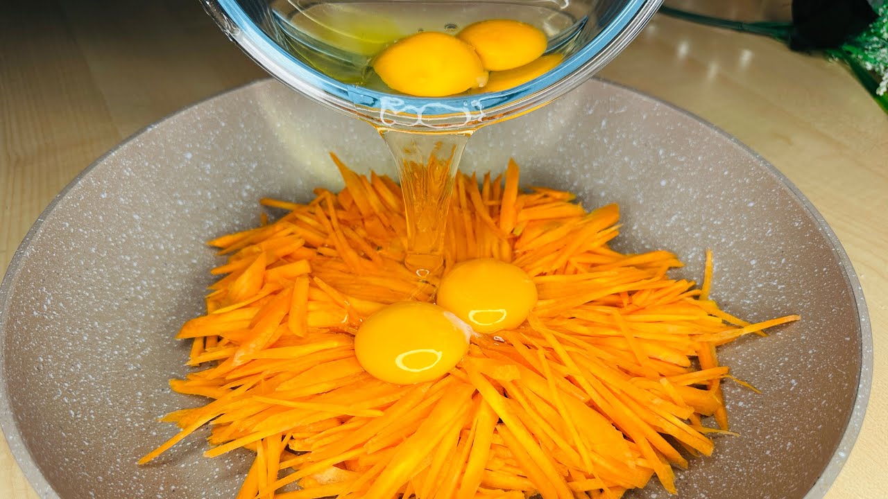 Carrots eggs recipes Crazy taste and awesome flavor 