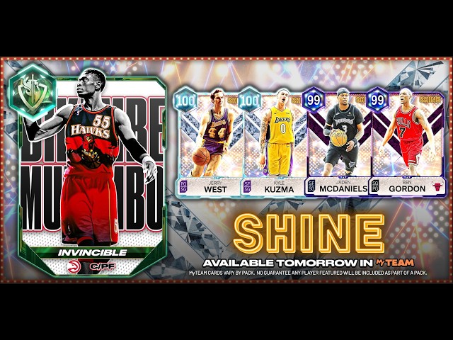 NEW SHINE CARDS TMRW INCLUDING INVINCIBLE DIKEMBE, 100 KUZMA, DM