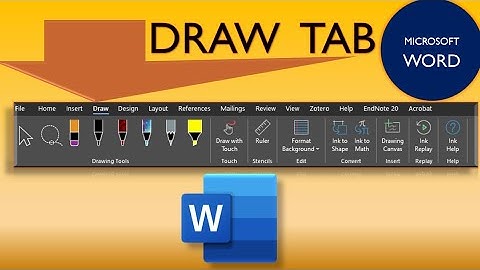 How to use Draw tab in ms word|Draw Tab in ms Word|#wordtutorials