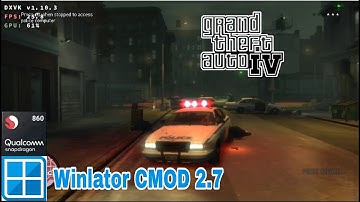 Grand Theft Auto 4 | Winlator CMOD Ludashi 2.7 | POCO X3 PRO SD 860 | Gameplay 