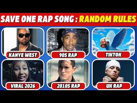 Save 1 Rap Song Out of 6 (Random Categories Edition) 🤯🎶