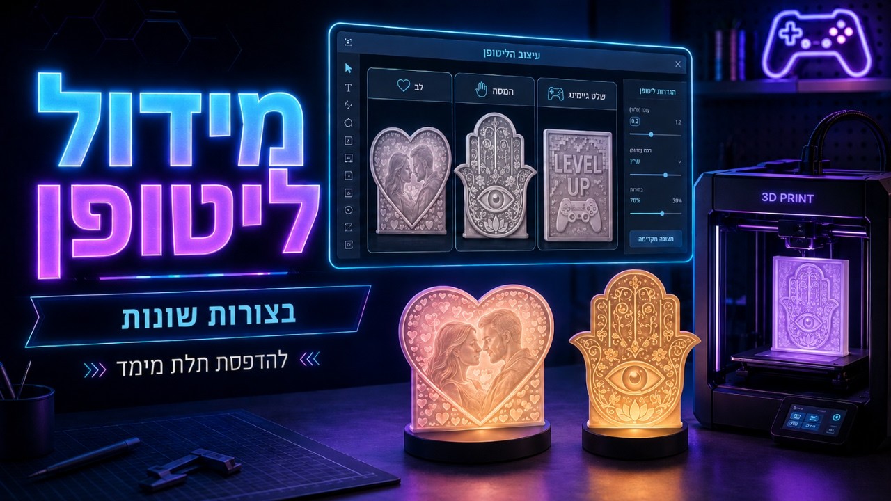 עיצוב ומידול ליטופן בצורה - חלק 1