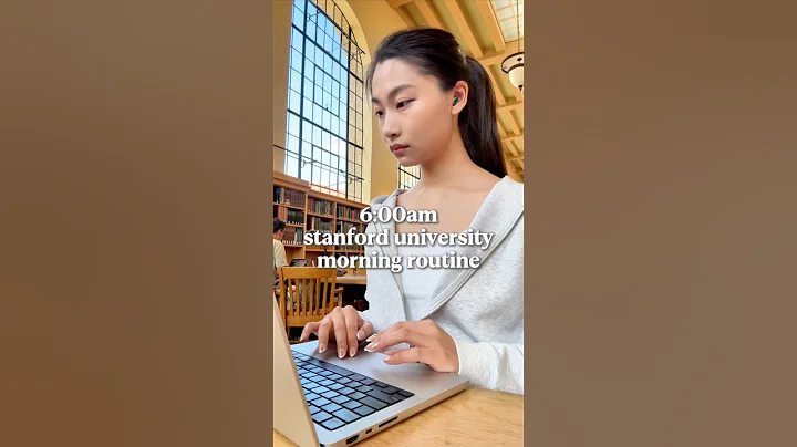6:00AM Stanford University Morning Routine 💫 #college #vlog #studywithme #productivity #studytips