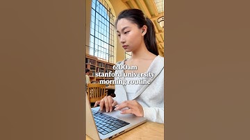 6:00AM Stanford University Morning Routine 💫 #college #vlog #studywithme #productivity #studytips