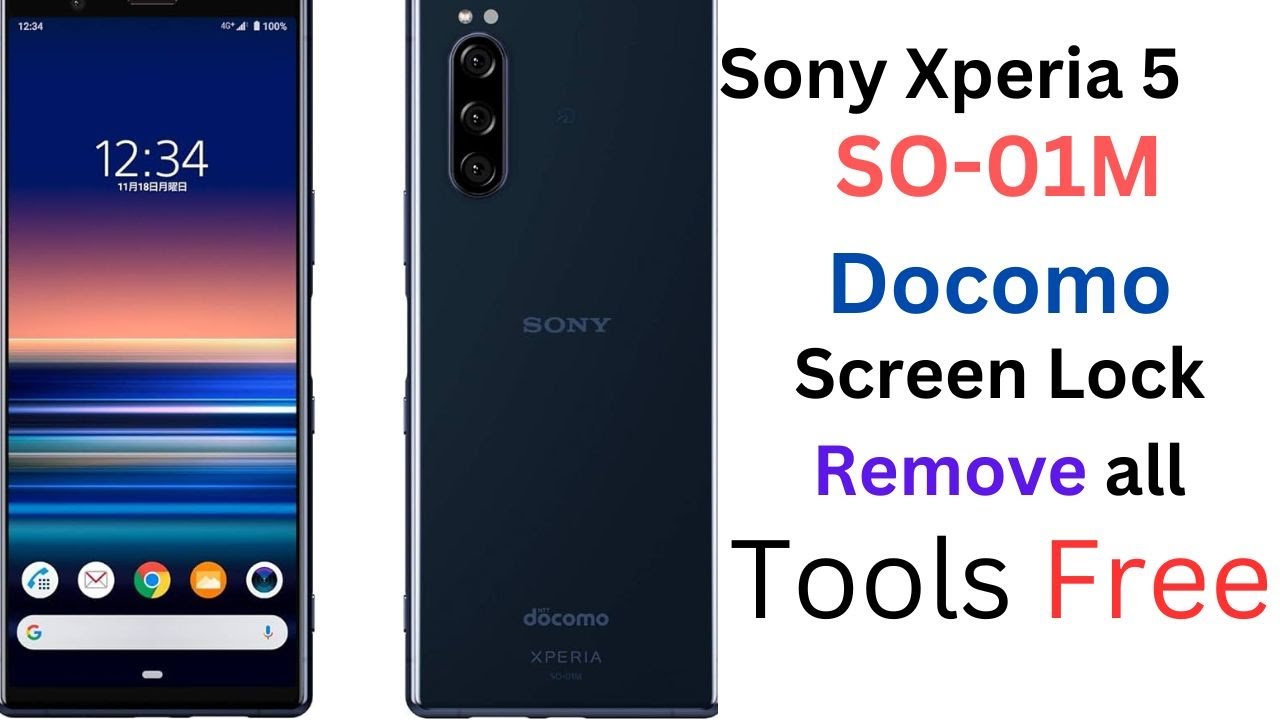 Sony Xperia 5 SO-01M Docomo Screen Lock Remove all Tools Link in