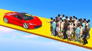 EXTREME CARS VS RUNNERS SMASH! - GTA 5 Funny Moments