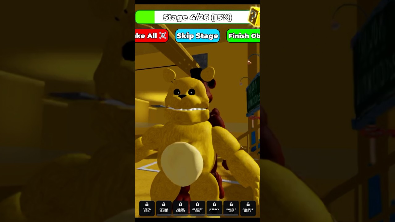 FREDDY VS FAST FREDBEAR PRISON RUN! (Obby) 