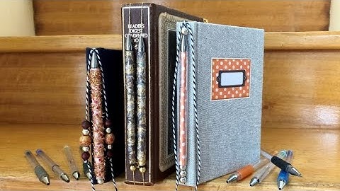 Binding Journals with EMPTY PEN BARRELS