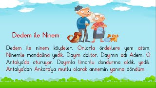 D Sesi Okuma Metni D Sesi Okuma Calismasi Dedem Ile Ninem Youtube