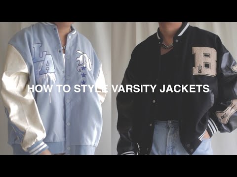 varsity jacket outfit aesthetic