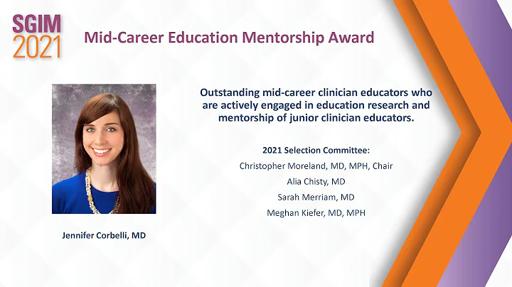 Mid-Career Education Mentorship Award: Jennifer Co...