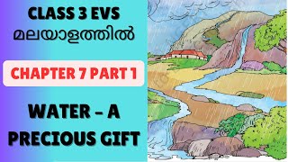 CHAPTER 7 -WATER– A PRECIOUS GIFT  PART 1 : CBSE/KV CLASS 3 EVS (NCERT TEXTBOOK)