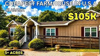 5.7 Acres & 2,000 Sq Ft House for $105,000? (Cheapest Land in Alabama)