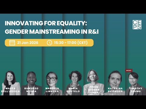 Innovating for equality: gender mainstreaming in R&I