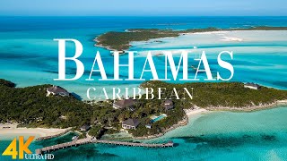 FLYING OVER THE BAHAMAS (4K UHD)  Relaxing Music Along With Beautiful Nature Videos  4K Video HD