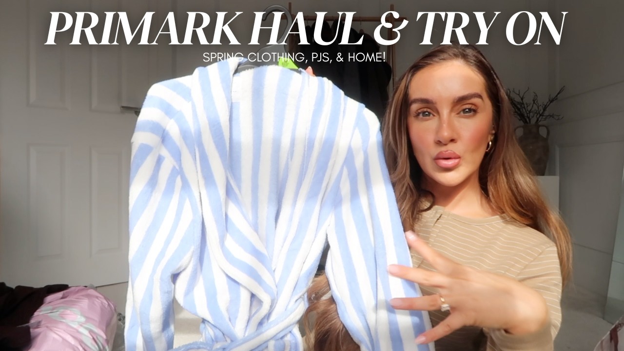 PRIMARK HAUL & TRY-ON | MARCH 2026 | Spring clothing, pjs, & home!